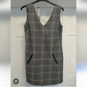 Suzy Sheir Plaid Sleeveless Dress Size Small
